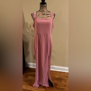 Pink bodycon dress maxi XL